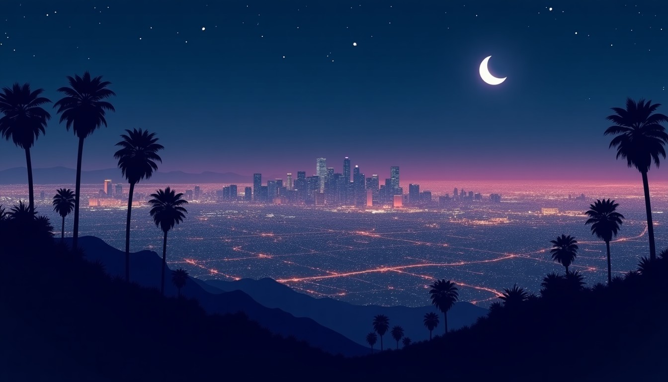 City Pop · Neon Nights — 24/7 live citypop clock radio, US Pacific · LA · SF